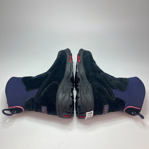 LL Bean Snow Winter Navy Blue Suede Mid Ankle Thinsulate Boots Women's Size 7.5 - Picture 5 of 10